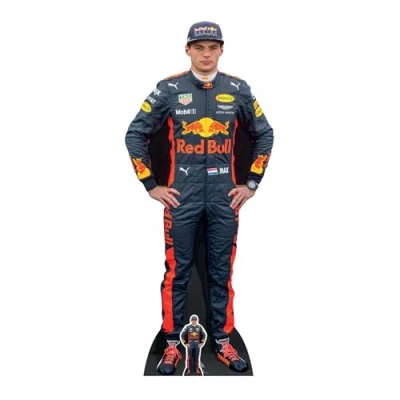 Immagine di STAR CUTOUTS Ltd CS667 Max Verstappen con Mini Supporto in Omaggio, Perfetto per Compleanni, Regali, Feste e Fan, Cartone, Lifesize