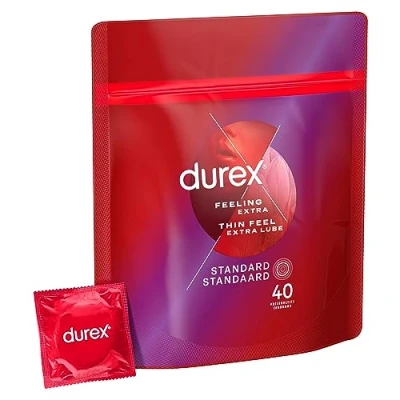 Immagine di Durex Preservativi Thin Feel Extra Lube 40 Pezzi