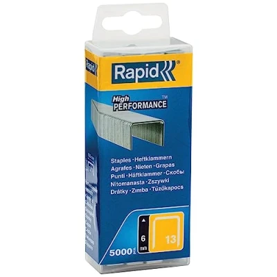 Immagine di Rapid 40303079 No. 13 Graffe a Filo fine 6 mm, Zincati, 6mm