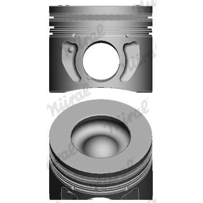 Immagine di NÜRAL 87 148107 85 Pistone 90,4 con canale raffreddamento, porta fascia elastica, per biella trapezoidale FORD: Transit Mk6 Van, Ranger Mk3