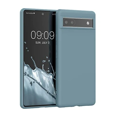 Immagine di kwmobile Custodia Compatibile con Google Pixel 6a Cover Back Case per Smartphone in Silicone TPU Protezione Gommata artic night
