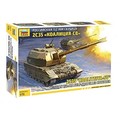Immagine di Zvezda 5055 Koalitsya SV Self Propelled Howitzer, Scala 1/72, Plastic Model Kit