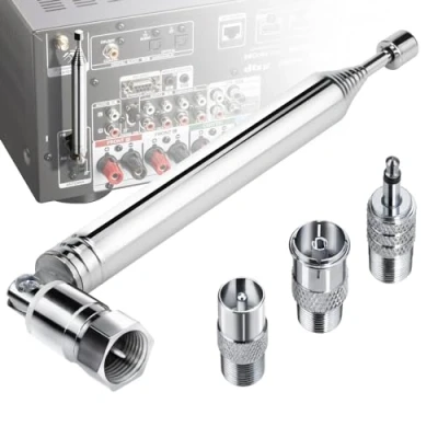 Immagine di Antenna radio DAB di ricambio per mini sistema ricevitore AV HiFi, FM interna 75 Ohm non bilanciata Denon Sony Roberts Marantz Yamaha Hitachi Tivoli Audio Pioneer Onkyo Sangean Bose