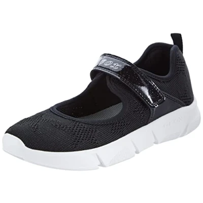 Immagine di Geox ARIL Ballerine con cinturino per bambini, Taglia: 26, Black Tessuto / sintetico