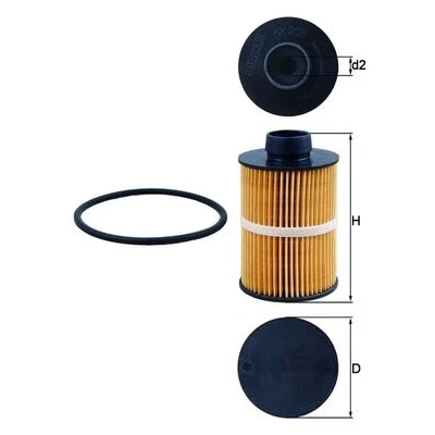 Immagine di MAHLE ORIGINAL KX 208D filtro Carburante Cartuccia OPEL: Astra H GTC, Corsa C Hatchback, Zafira B, FIAT: 500 Panda II Hatchback