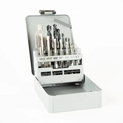 Immagine di GSR 00708040 KIT maschi e filiere 17 parti metrica M3 M12 DIN 352 HSS G 1 pz.