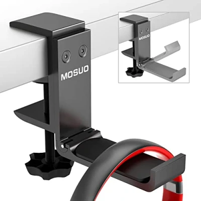 Immagine di MOSUO Supporto per Cuffie Gaming, Universale Porta Regolabile Stand in Alluminio Pieghevole Cuffia Sennheiser, Sony, Audio Technica, Bose, Shure, AKG, Nero