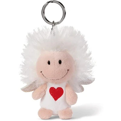 Immagine di NICI, portachiavi con angelo custode cuore e ali glitterate, 7 cm, portafortuna, per mazzo di chiavi, 46121
