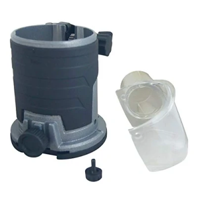 Immagine di Katsu Base a Tuffo per Rifinitore con Scarico della polvere, Trimmer Router Offset Base, Regolabile, Makita RT0700C Frese Verticali Legno Elettriche
