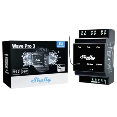 Immagine di Shelly Wave Pro 3 Attuatore interruttore Z