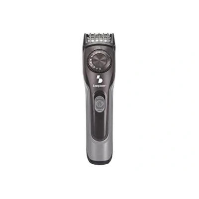 Immagine di Beper 40.332 Regolabarba ricaricabile, adatto anche per capelli, lame rimovibili in acciaio inossidabile, 20 lunghezze, ricarica con cavo USB (adattatore da parete non incluso)