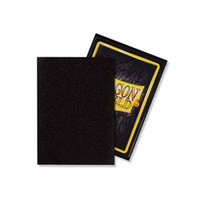 Immagine di Dragon Shield, 100 custodie protettive opache, dimensioni standard, colore: nero