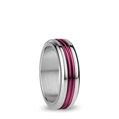 Immagine di BERING, Set di Anelli Intercambiabili da Donna, in Argento e Viola con L&#039;Esclusivo Sistema Twist &amp; Change, Gudena