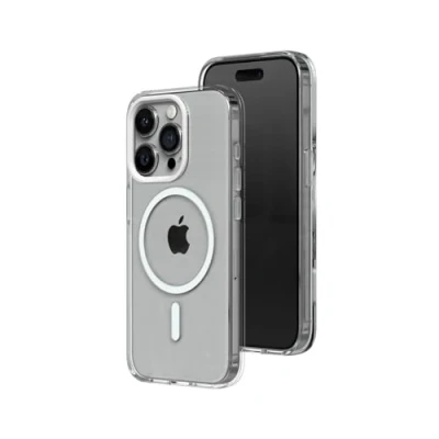 Immagine di RHINOSHIELD Clear Case Compatible with Magsafe for[iPhone 15 Pro Max]Superior magnetic,Advanced Yellowing Resistance,Crystal Clear,Protective and Customizable Phone Cobalt Blue Camera Ring