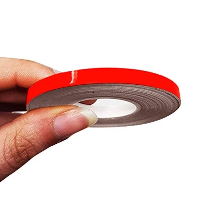 Immagine di 4R Quattroerre.it 10475 Trim Stripes Strisce Adesive per Auto, Rosso Fluo, 5 mm x 10 mt
