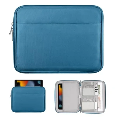Immagine di TiMOVO 9 11&quot; Borsa per Tablet iPad 10 Gen. 10.9&quot;, 9a/8a/7a 10.2&quot;, Air 11/Air 5a/4a Galaxy Tab A9+/A9 Plus 11&quot;, Custodia Il Trasporto con Tasca, Blu Pavone