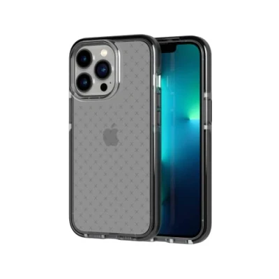 Immagine di tech21 Evo Check per iPhone 13 Pro Custodia ultra protettiva con protezione multi goccia da 4,9 m, colore: Nero
