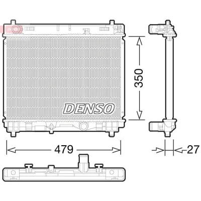 Immagine di Radiatore, Raffreddamento motore DENSO DRM50058