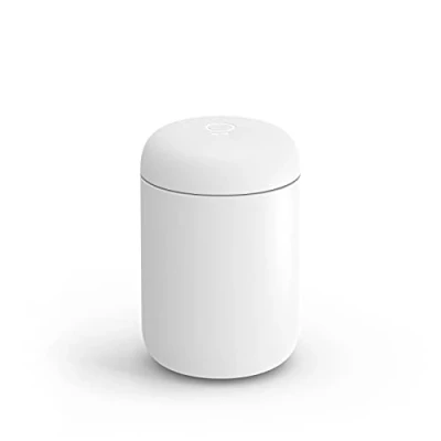 Immagine di Fellow Carter Everywhere tazza da viaggio caffè e tè in acciaio inox isolata sottovuoto con interno ceramica, bianco opaco, 350 ml