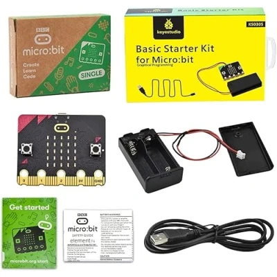 Immagine di KEYESTUDIO BBC Micro:Bit Basic Starter Kit with V2.2 Microbit Board Graphical Programming STEM