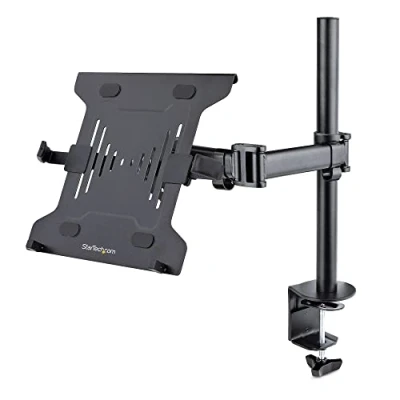 Immagine di StarTech.com Braccio per Notebook da Scrivania Supporto Monitor e LAPTOP Display fino a 34&quot; (8kg) (4.5kg) Regolabile con Ripiano compatibile VESA (A DESK MOUNT)