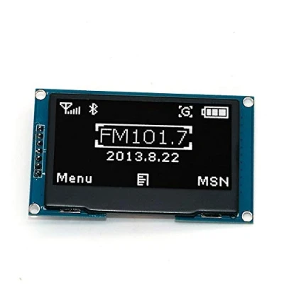 Immagine di DollaTek 2.42 Pollici Modulo di visualizzazione OLED 128X64 Interfaccia periferica seriale IIC per Uno R3 Carattere Bianco