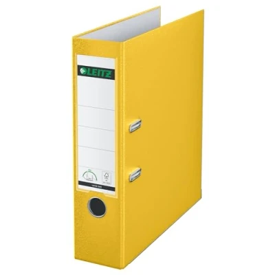 Immagine di Leitz Raccoglitore 1010 DIN A4 Larghezza dorso: 80 mm Giallo 2 archetti 10105015