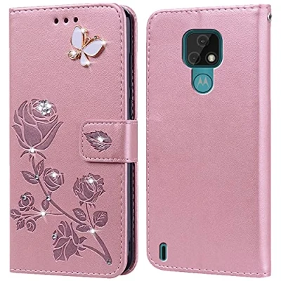 Immagine di Cover per Motorola Moto E7 2020 Custodia,Carta Fessura, Supporto Stand,Silicone TPU,Flip Protettiva Case E7(6.5&quot;)