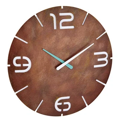 Immagine di TFA Dostmann 60.3536.08 Radiocontrollato Orologio da parete 350 mm x 35 Ruggine