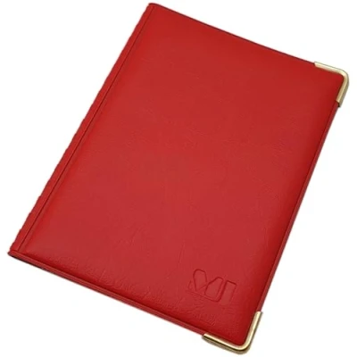 Immagine di Porta carte d&#039;identità e di credito con 4 scomparti MJ Design Germany Made in UE diversi colori designs (Design 2 / Rosso)
