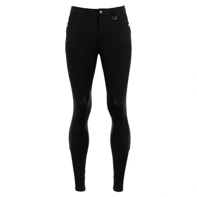Immagine di BR Pantaloni da equitazione Maikel uomo con ginocchiere in silicone 56 Nero