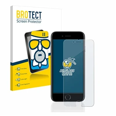Immagine di brotect Pellicola Vetro Opaca per Apple iPhone 7/8 Protezione Schermo [Anti Riflesso, Durezza 9H]