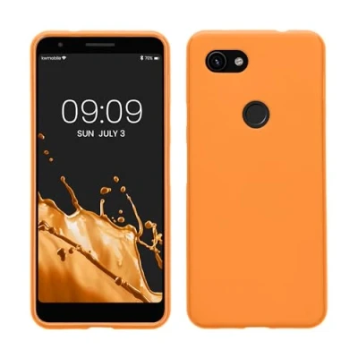 Immagine di kwmobile Custodia Compatibile con Google Pixel 3a Cover Back Case per Smartphone in Silicone TPU Protezione Gommata arancia fruttata
