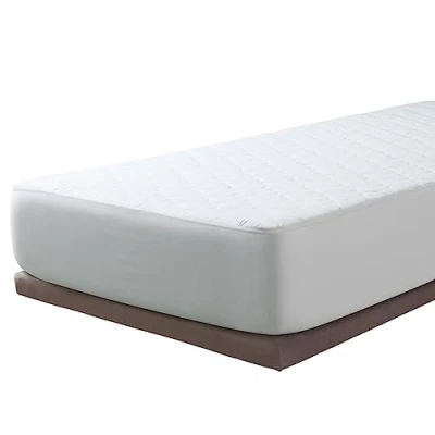 Immagine di Savel, Coprimaterasso Trapuntato Antiacaro Regolabile e Reversibile Microfibra effetto seta Matrimoniale (160x190/200cm) Bianco