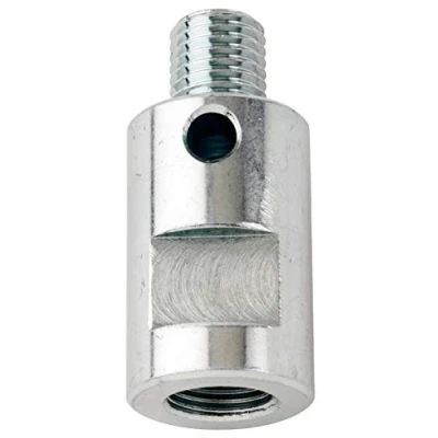 Immagine di Adattatore con attacco M16+ / ½ GAS (BSP) ( ), professionale Made in Italy, MagicDSK ADM16 GAS, compatibile corone serie FL. Idoneo per punta di centraggio codice ASIN B07S5C223L.