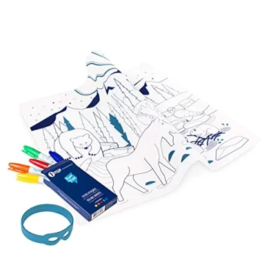 Immagine di SUPER PETIT Set Da Colorare Boreal 5 Feltri E Bracciale Forniti Facile Pulire Riutilizzabile Antibatterico 3 Anni