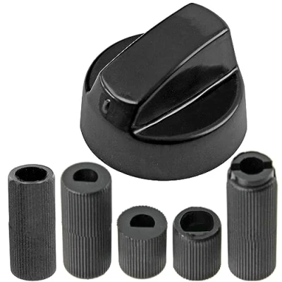 Immagine di SPARES2GO Manopola di controllo per friggitrice ad aria, mini forno, fornello lento, colore: nero