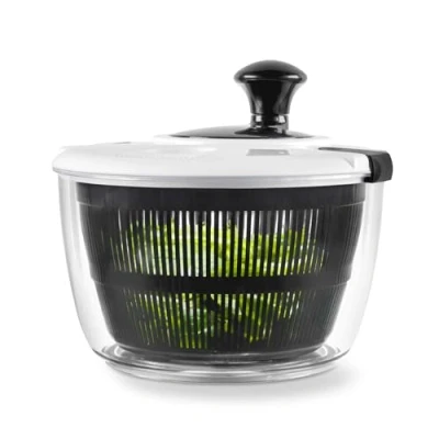 Immagine di Salter BW12003EU7 spinner Insalata 3,5 litri, lavare, asciugare, servire, prep insalata, asciugatrice, facile da usare, antiscivolo, aggiungere condimento scolapasta a doppia funzione