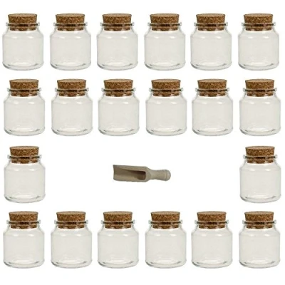 Immagine di Viva Haushaltswaren 8 barattoli portaspezie, Vetro, Trasparente, 175ml