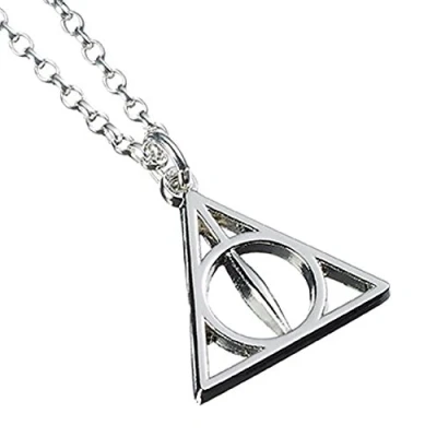 Immagine di Collana in argento Sterling con simbolo dei Doni della Morte