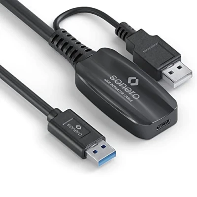Immagine di Sonero estensione attiva USB 3.2 Gen1x1 A/C nero 10,00 m
