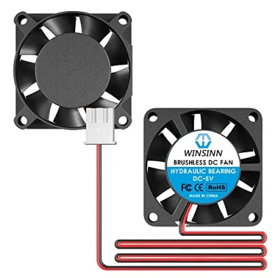 Immagine di WINSINN Mini ventola da 25 mm, 5 V, cuscinetto idraulico, brushless 2507, x 7 ad alta velocità (confezione 4 pezzi)