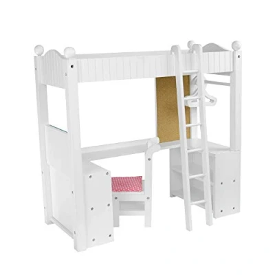 Immagine di Letto a Castello e Scrittoio per Bambole Giochi Ruolo Olivias World TD 0204A