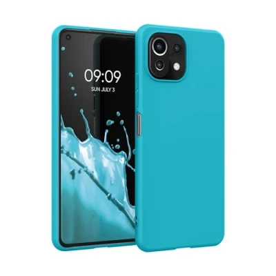Immagine di kwmobile Custodia Compatibile con Xiaomi 11 Lite (5G) NE/Mi Cover Back Case per Smartphone in Silicone TPU Protezione Gommata ghiaccio freddo