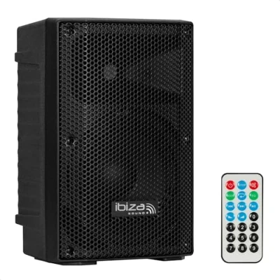 Immagine di Ibiza XTK8A MKII Altoparlante SONO attivo da 8&quot;/20 cm Tweeter a compressione 25 mm Sistema Bass Reflex USB, SD, Bluetooth TWS Maniglia e ruote NUOVA Feste, eventi, karaoke