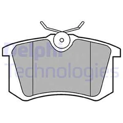 Immagine di DELPHI LP2255 Kit pastiglie freno Non predisposto per contatto segnalazione usura con lamierino anticigolío accessori AUDI: A4 B7 Avant