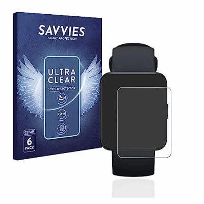 Immagine di savvies (6 Pezzi Pellicola Protettiva per Xiaomi Redmi Watch 2 Lite Protezione Schermo Trasparente
