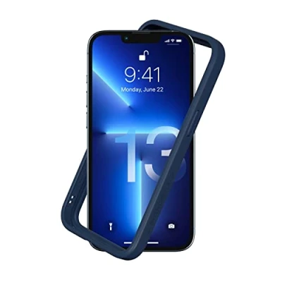Immagine di RhinoShield Bumper Case compatible with [iPhone 13/13 Pro] CrashGuard NX Shock Absorbent Slim Design Protective Cover 3.5M / 11ft Drop Protection Navy Blue