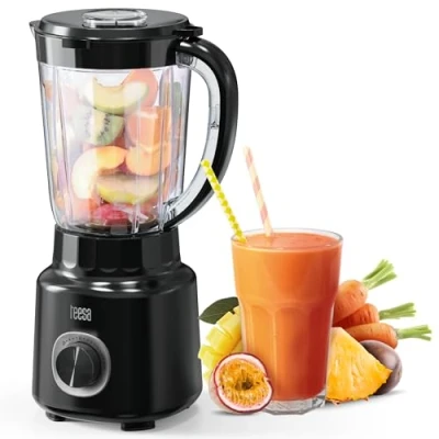 Immagine di Teesa TSA3542B Frullatore a pavimento, 500 W, 1,5 l, senza BPA, bianco, facile da pulire