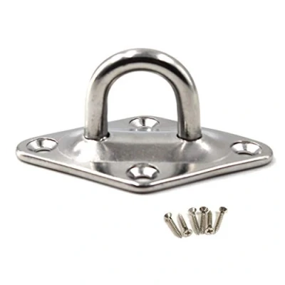 Immagine di M12 gancio per soffitto con occhio 304 montaggio a parete in acciaio inox resistente appendere un pacchetto di 1 (viti incluse)